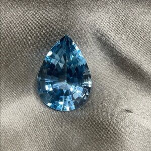 Estate Loose 23.6ct Swiss Blue Topaz Pear Shaped Stone!